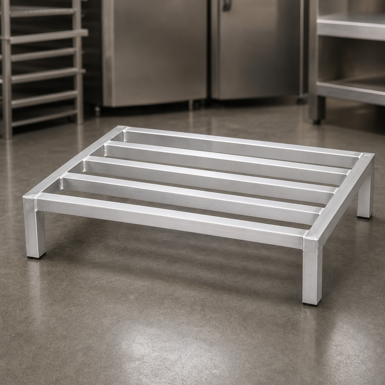 Product image #3 for Panco Tubular Aluminum Dunnage Rack with 5 Lats, 60 x 24 x 8 Inches, 1500 lb Capacity