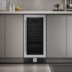 Thumbnail image #3 for Koolmore KM-BIR3C-GD Built-In Undercounter Beverage Refrigerator, Glass Door, 3 Cu. Ft., Stainless Steel, Bottom-Mounted Refrigeration