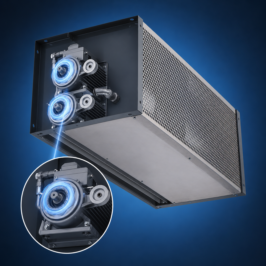 Dual 1/2 HP Direct-Drive Motors
