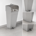 Thumbnail image #3 for John Boos Pro-Bowl Floor-Mount Hand Sink with Tapered Pedestal, 14 x 10 x 5 Inch Bowl