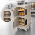 Thumbnail image #4 for Cambro Ultra Camcart UPC600 Double-Compartment Front-Loading Insulated Food Pan Carrier, 45 Quart, Granite Sand
