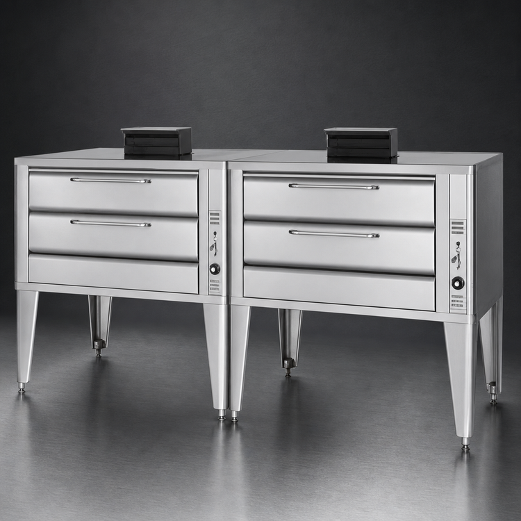 Product image #3 for Blodgett 981 DOUBLE Double-Section Gas Deck Oven with 42 x 32 Inch Deck Interior