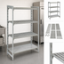 Thumbnail image #4 for Cambro Camshelving Premium Stationary Starter Unit, 24 x 24 x 64 Inches, 4-Tier Polymer Shelving Unit with 3 Vented and 1 Solid Shelf Plates