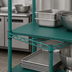 Thumbnail image #3 for Eagle QuadPlus 54 Inch x 24 Inch Solid Green Polymer Shelf Mat with Quad-Adjust Wire Frame