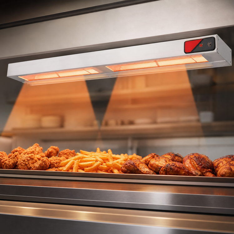 Product image #3 for Nemco 48-Inch Dual Lighted Infrared Strip Heater, 240V