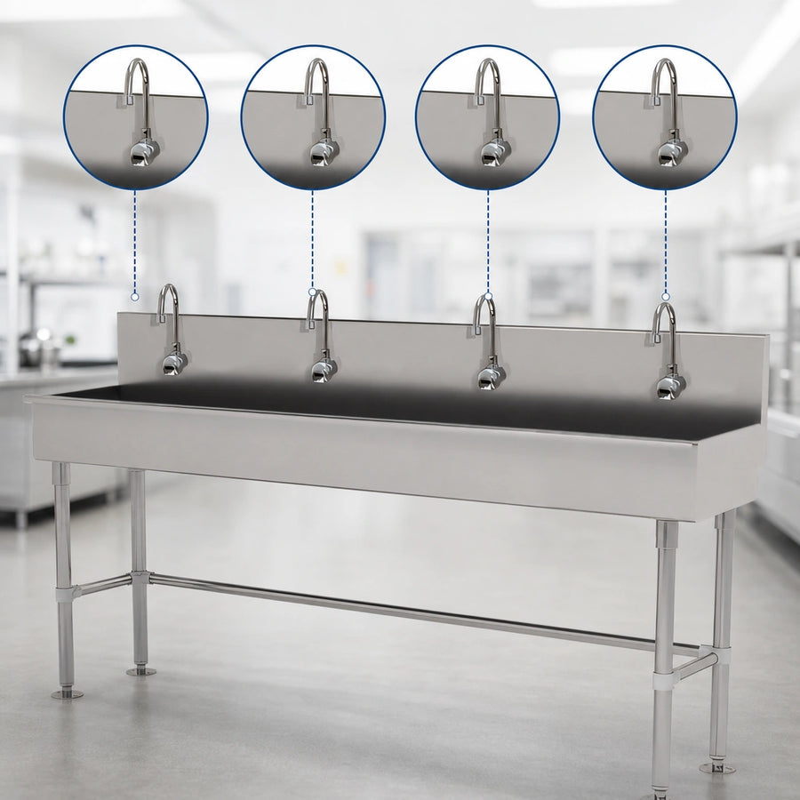 Four Electronic Faucets