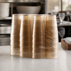 Thumbnail image #4 for CFS Brands 5224-8113 24 oz Amber SAN Stackable Textured Tumbler Case of 12