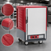 Thumbnail image #3 for Metro C5 3 Series Mobile Half-Height Heated Holding Cabinet with Solid Door and Fixed Wire Slides