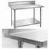 Thumbnail image #3 for Advance Tabco Stainless Steel Work Table with 5-Inch Backsplash and Adjustable Undershelf, 144 x 36 Inches