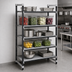 Thumbnail image #3 for Cambro Camshelving Elements XTRA 5-Tier Solid Stationary Starter Unit, 24-Inch Deep x 54-Inch Long x 84-Inch High