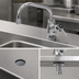 Thumbnail image #3 for Fisher Stainless Steel Single-Hole Deck-Mount Manual Faucet with 6-Inch Swing Spout and Lever Handle