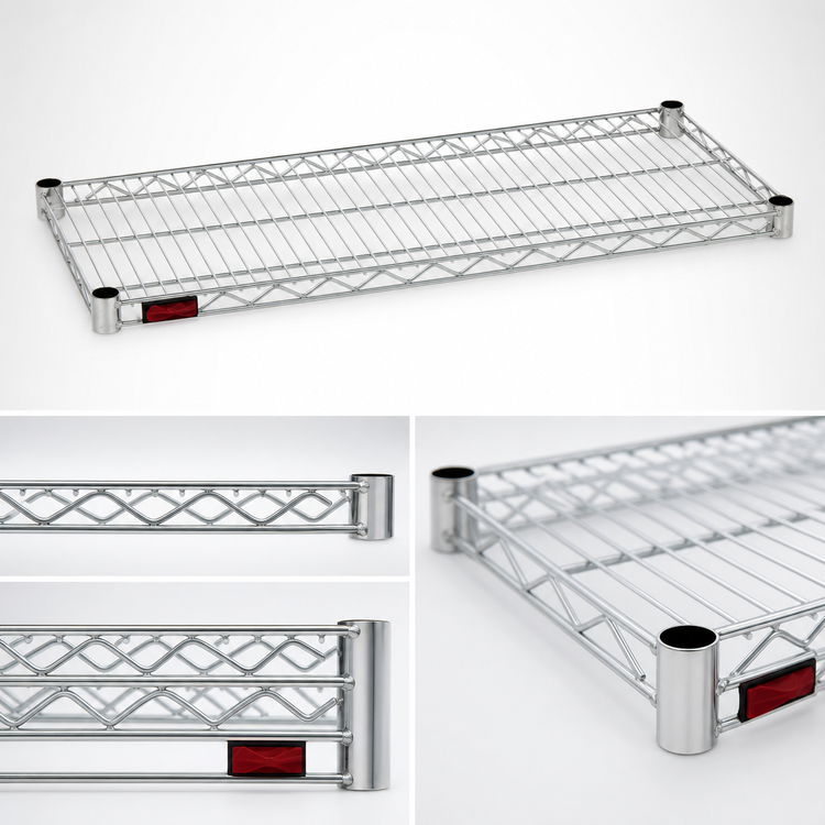 Product image #3 for Eagle Group QuadTruss 30 x 24 Inch Stainless Steel Wire Shelf, 800 lb. Capacity