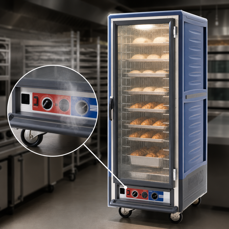 Product image #3 for Metro C5 3 Series Full Height Moisture Heated Holding & Proofing Cabinet with Blue Insulation Armour and Clear Polycarbonate Door