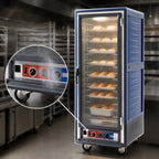 Thumbnail image #3 for Metro C5 Insulation Armour C539-MFC-4-BU Full-Height Moisture Heated Holding & Proofing Cabinet, Mobile, Clear Door, 18 Sheet Pan Capacity