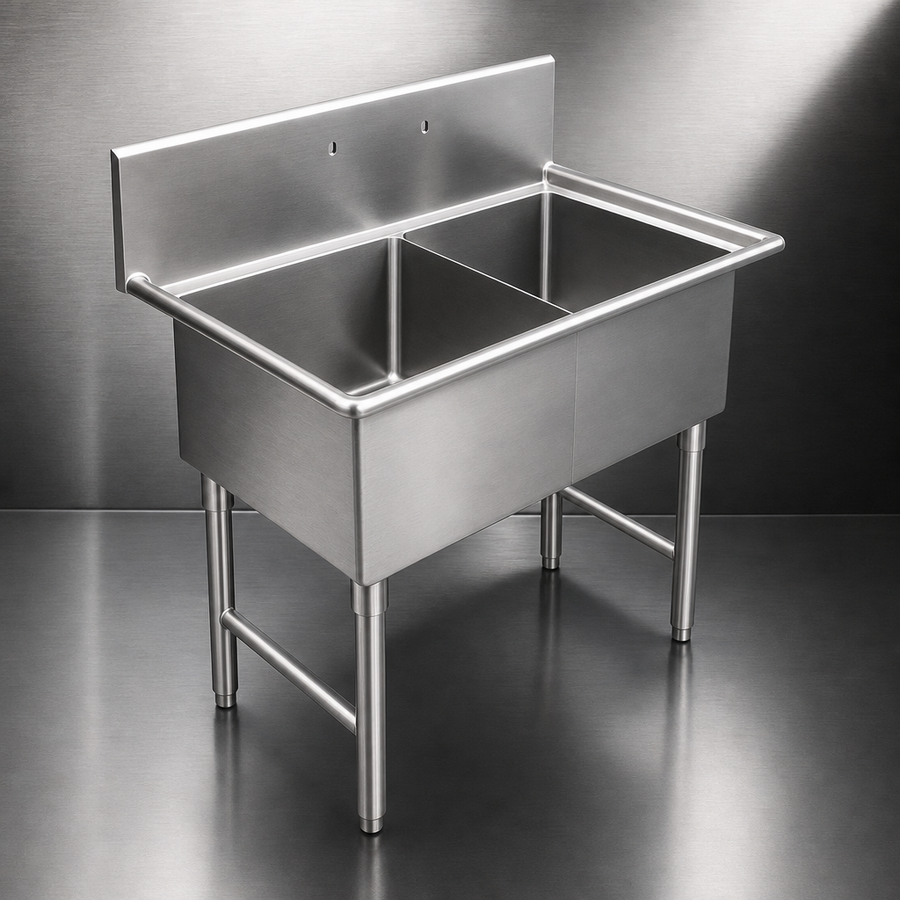 18-Gauge 304 Stainless Steel Construction