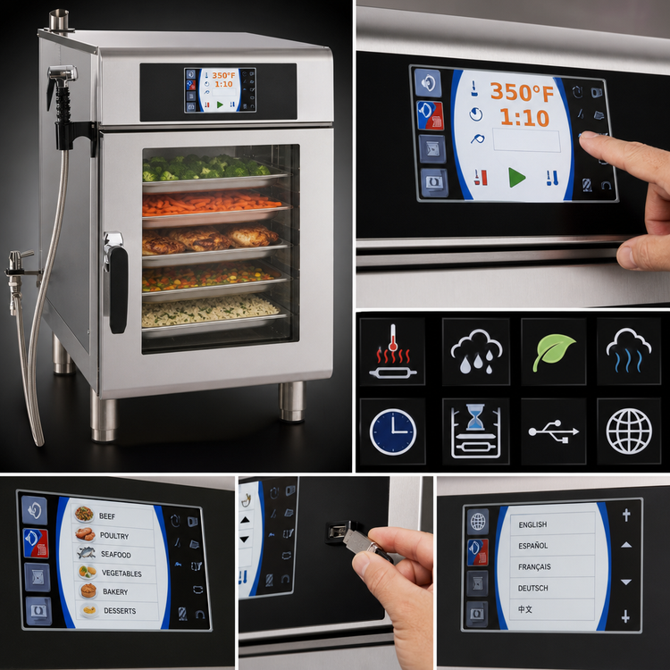 Product image #3 for Alto-Shaam CT Express Combitherm CTX4-10EC Countertop Ventless Electric Combi Oven, 5 Full-Size Hotel Pan Capacity