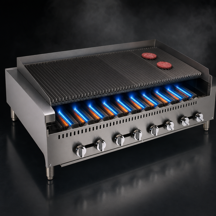 Product image #3 for Comstock-Castle 48-Inch Countertop Gas Radiant Charbroiler