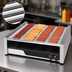 Thumbnail image #3 for APW Wyott X*PERT HR-75 Countertop Flat Surface Hot Dog Roller Grill with Chrome Rollers