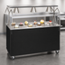 Thumbnail image #3 for Vollrath 2-Series Affordable Portable 60-Inch Mobile Cafeteria Utility Station with Storage Doors and Breath Guard