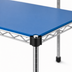 Thumbnail image #3 for QuadPLUS 42 x 18 Inch Solid Blue Polymer Shelf Mat with MICROGARD Antimicrobial Protection and Chrome Quad-Adjust Wire Frame