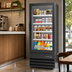 Thumbnail image #3 for KoolMore One-Section Glass Door Merchandiser Refrigerator, 23 Cu. Ft., Bottom-Mount, Black