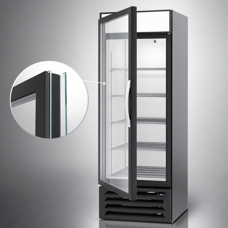 Product image #3 for Beverage-Air MarketMax One-Section Reach-In Glass Door Refrigerated Merchandiser, 23.32 Cu. Ft.