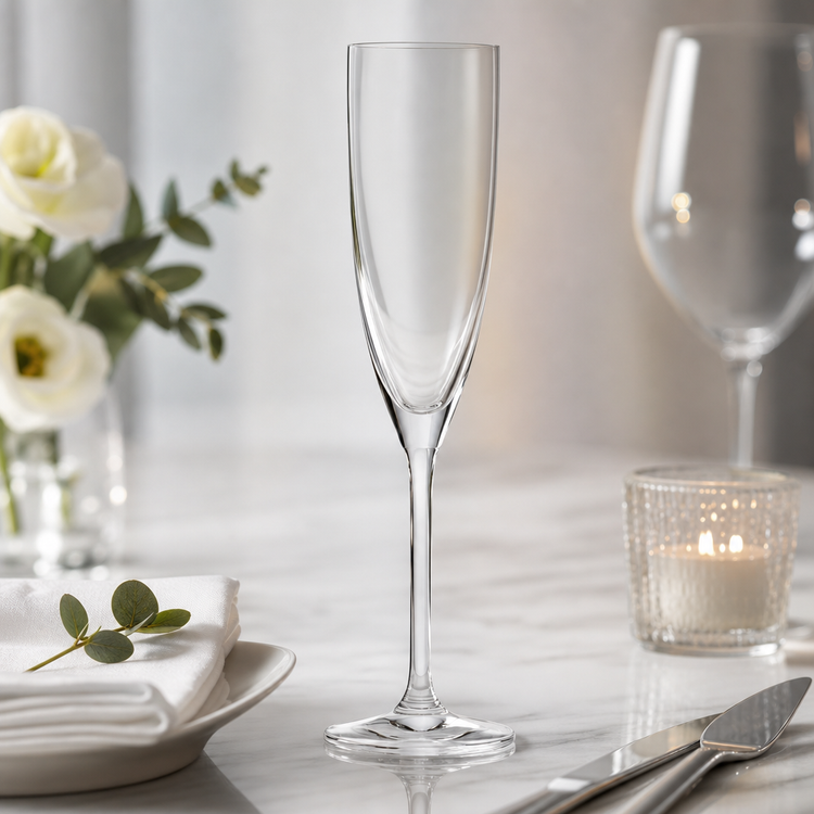 Product image #3 for Lucaris Tokyo Temptation 5 oz. Clear Stemmed Glass Champagne Flute