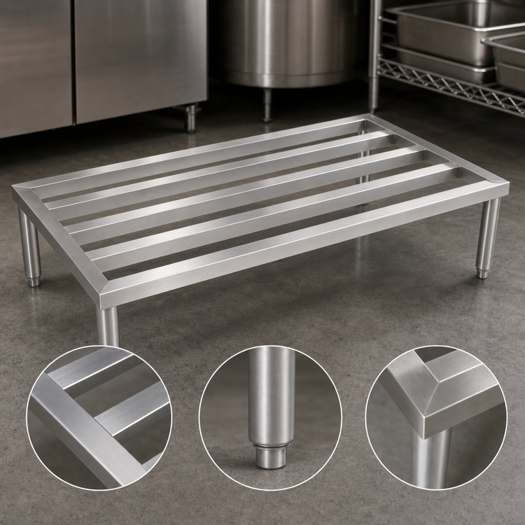 Product image #4 for John Boos 59-Inch Stainless Steel 1-Tier Dunnage Rack