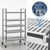 Thumbnail image #3 for Cambro Camshelving Elements XTRA 24-Inch Deep x 54-Inch Long x 78-1/4-Inch High 5-Shelf Vented Mobile Starter Unit