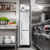 Thumbnail image #3 for Continental Refrigerator 1FSENHD Slim Line 1-Section Reach-in Freezer with Half-Height Solid Doors