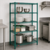 Thumbnail image #3 for Eagle Group Valu-Gard 4-Tier Starter Wire Shelving Unit, 42 x 21 x 74 Inches, Green Epoxy Finish