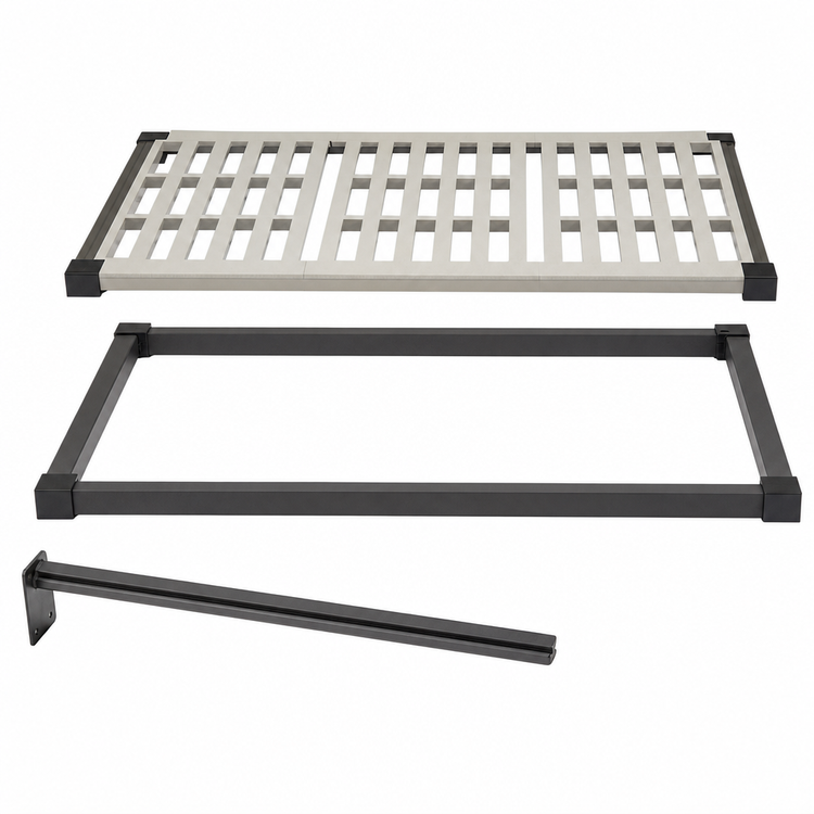 Product image #3 for Cambro Camshelving Elevation Series 18 x 42 Inch Wall-Mounted Vented Add-On Shelf Kit