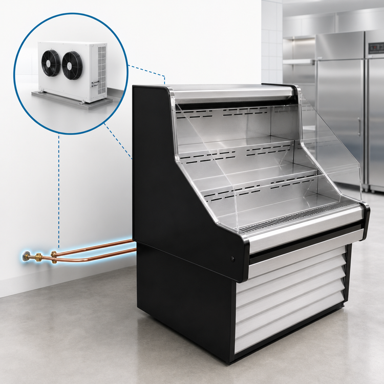 Product image #3 for Howard-McCray 35E Series Remote Impulse Open Merchandiser, 63-Inch Wide, 44-Inch High, Black