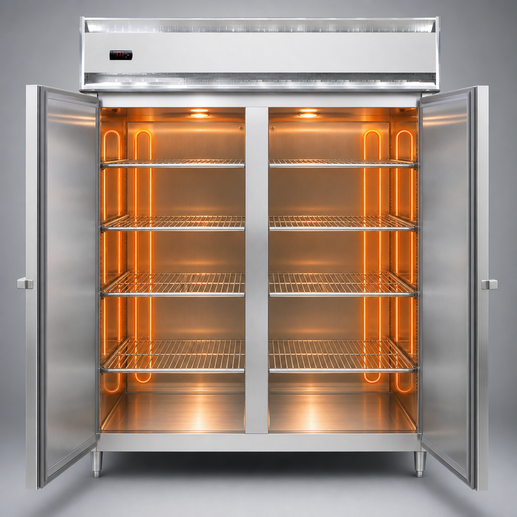 Product image #3 for Continental Refrigerator DL2WE-SA Designer Line Extra-Wide Two-Section Heated Holding Cabinet