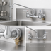 Thumbnail image #3 for T&S Brass Wall Mount Double Pantry Faucet with 12-Inch Swing Nozzle, 8-Inch Centers