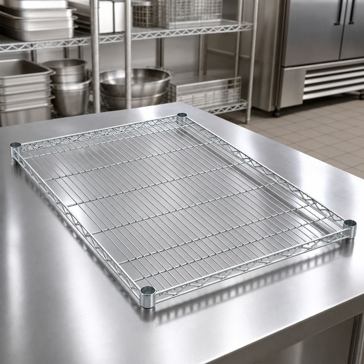Product image #3 for Quantum 36" x 36" 304 Stainless Steel NSF Wire Shelf, 600-800 lb. Capacity