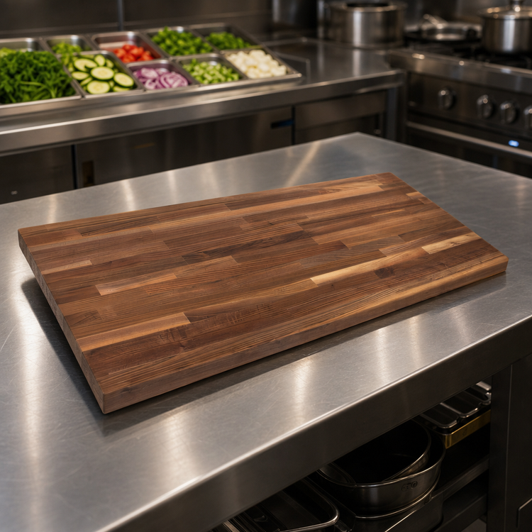 Product image #3 for Boos Block Blended Edge Grain American Black Walnut Kitchen Countertop - 120 x 25 x 1-1/2 Inch, Varnique Finish