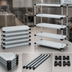 Thumbnail image #3 for Quantum Solid Shelving Starter Kit, 54 in. W x 14 in. D x 54 in. H, 5 Shelves, Galvanized Steel with Chrome Posts