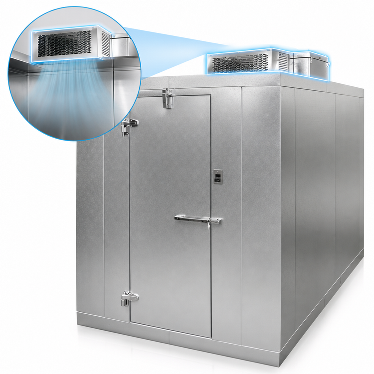 Product image #3 for Master-Bilt QS Series Indoor Walk-In Cooler, 6' x 10' x 7'7" H, With Floor, Self-Contained R290 Refrigeration