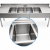 Thumbnail image #3 for Eagle Group 2200 Series Four-Compartment Underbar Sink Unit with Left and Right Drainboards, 84 x 24 Inch, 304 Stainless Steel