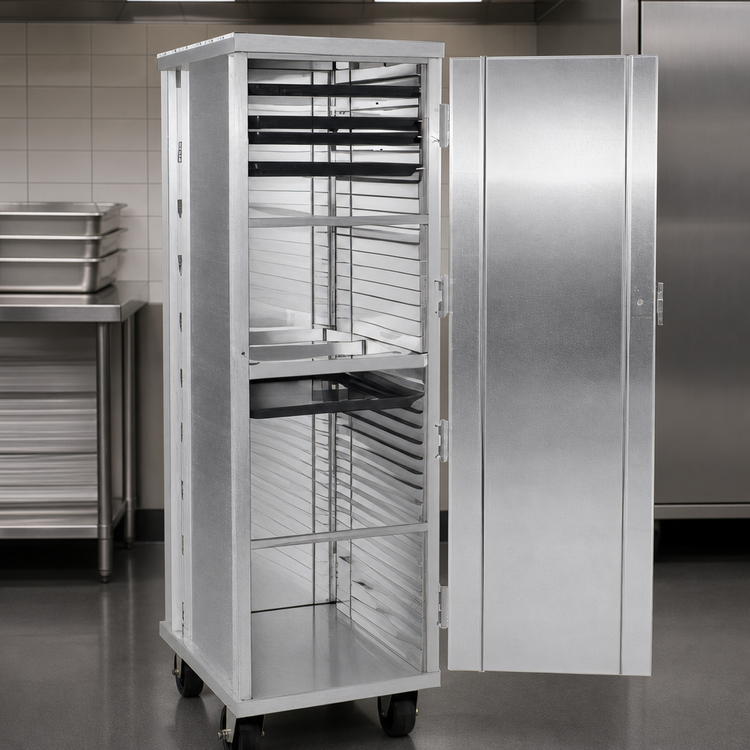 Product image #3 for Eagle Lifetime Series Heavy-Duty Enclosed Aluminum Pan Rack with Prison Package, 38-Pan Capacity