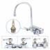 Thumbnail image #3 for T&S Brass B-1145 Wall-Mount Workboard Faucet with 5 3/4-Inch Swivel Gooseneck
