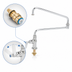 Thumbnail image #3 for T&S Brass Single Pantry Deck-Mount Faucet with 24-Inch Double Joint Swing Nozzle