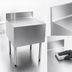 Thumbnail image #3 for CHOICE 18-Inch Stainless Steel Underbar Filler Board with Flat Top and 4-Inch Backsplash