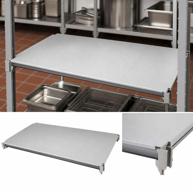 Product image #3 for Cambro Camshelving Elements XTRA 21-Inch x 60-Inch Solid Universal Shelf Kit