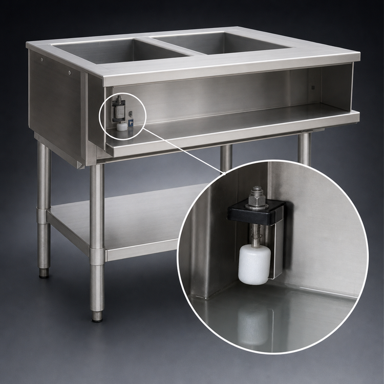 Product image #3 for Eagle Group 33-Inch Electric Water Bath Hot Food Table with 2 Openings, 240V