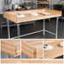 Thumbnail image #3 for John Boos Bakers' Table Wood Top Work Table with Stainless Steel Base, 48 x 36 Inches