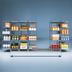 Thumbnail image #3 for Metro qwikTRAK HD 7 Ft Track Set for Stationary Shelving Units