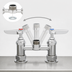 Thumbnail image #3 for T&S Brass Double Pantry Deck-Mount Mixing Faucet, 4-Inch Centers, Low Lead, ADA Compliant, B-0225-LN