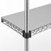 Thumbnail image #3 for QuadPlus 54 Inch W x 24 Inch D Solid Polymer Shelf Mat with MicroGard Antimicrobial Protection and Gray Epoxy Wire Frame